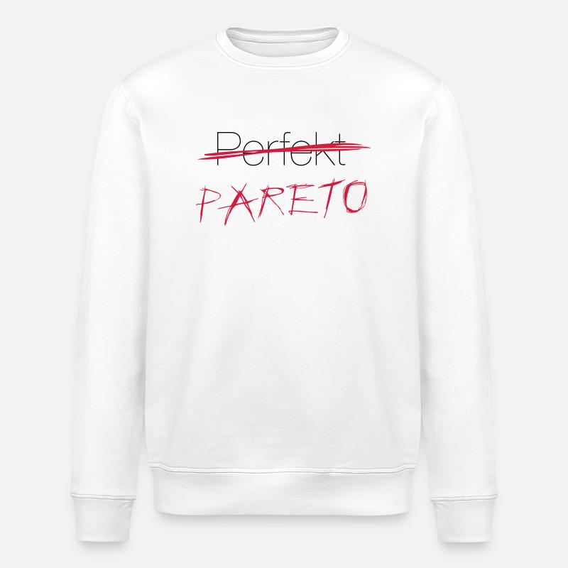 Perfekt? Nein: Pareto! - Stanley/Stella Unisex Bio-Sweatshirt ROLLER - Weiß