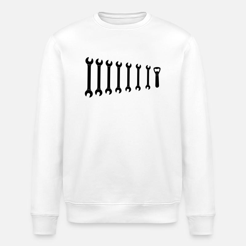 Flaschenöffner Schraubens - Stanley/Stella Unisex Bio-Sweatshirt ROLLER - Weiß