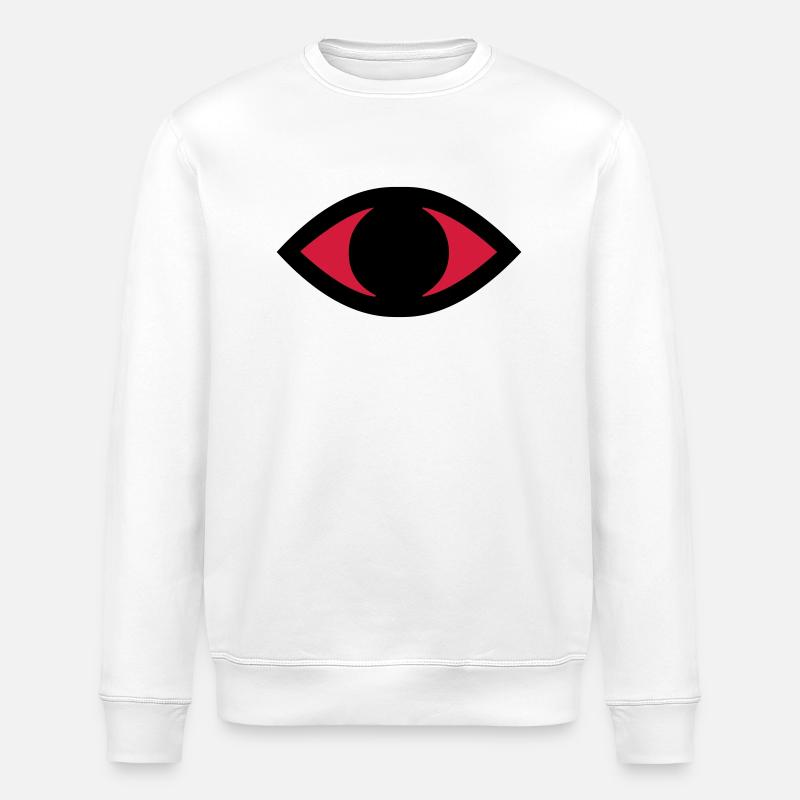 Oeil (V) - Sweat bio ROLLER Stanley/Stella Unisexe - blanc