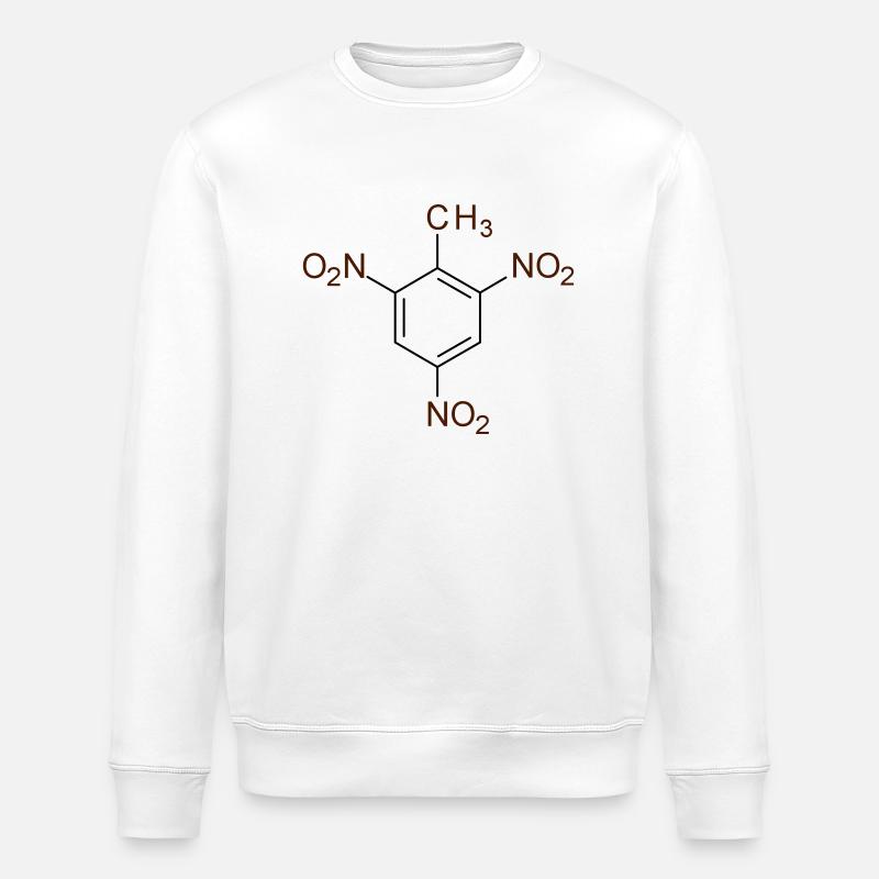 trinitrotoluène - Sweat bio ROLLER Stanley/Stella Unisexe - blanc