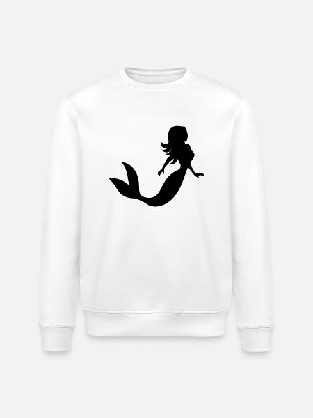 Mermaid - Stanley/Stella ROLLER Unisex Organic Sweatshirt - white