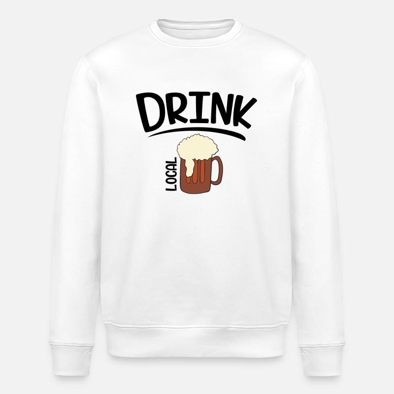 Bière - Sweat bio ROLLER Stanley/Stella Unisexe - blanc