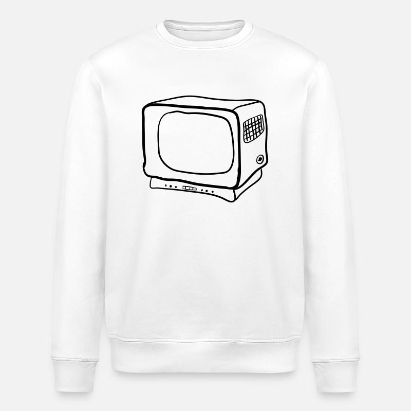 Vieille télévision - Sweat bio ROLLER Stanley/Stella Unisexe - blanc