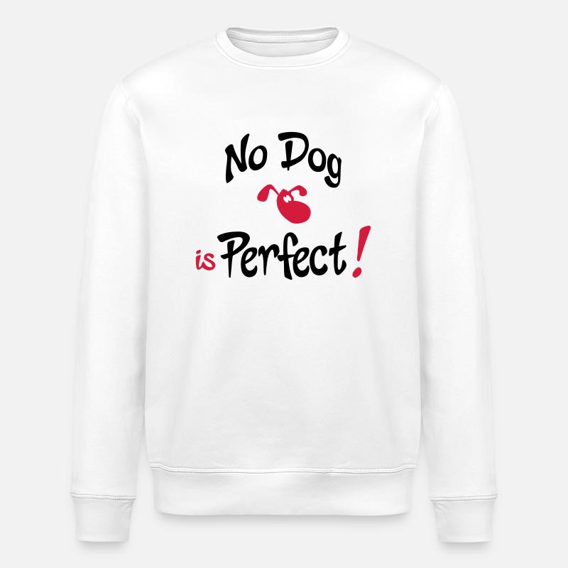 humor hund - Stanley/Stella Unisex Bio-Sweatshirt ROLLER - Weiß