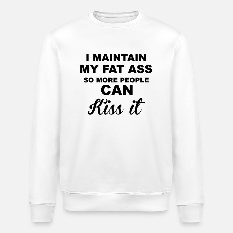 Fat Ass - Sweat bio ROLLER Stanley/Stella Unisexe - blanc