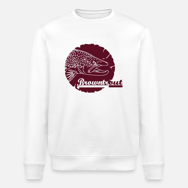 browntrout Emblem - Stanley/Stella Unisex Bio-Sweatshirt ROLLER - Weiß