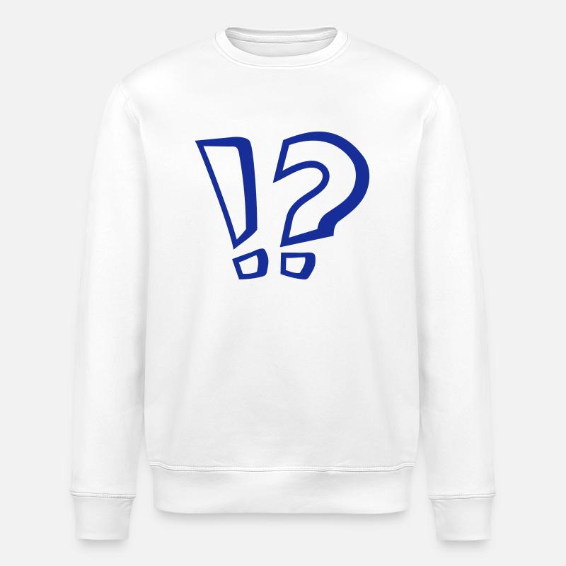Point d'interrogation - Sweat bio ROLLER Stanley/Stella Unisexe - blanc