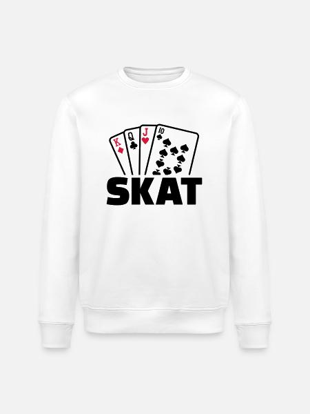 Skat - Stanley/Stella Unisex Bio-Sweatshirt ROLLER - Weiß