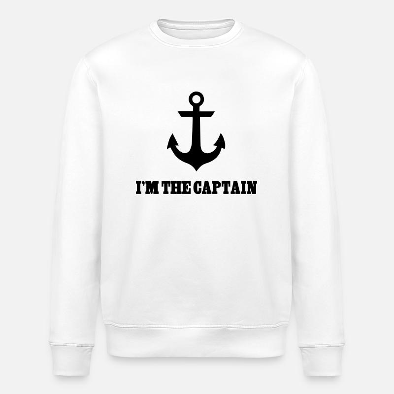 Captain - Stanley/Stella ROLLER Unisex Organic Sweatshirt - white