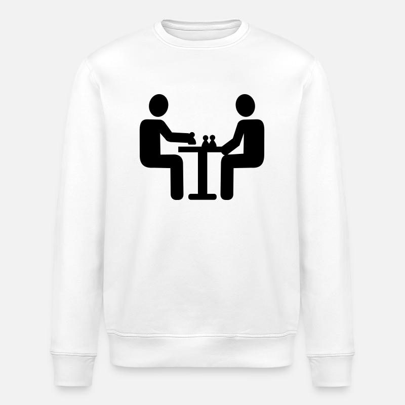 Chess - Stanley/Stella ROLLER Unisex Organic Sweatshirt - white