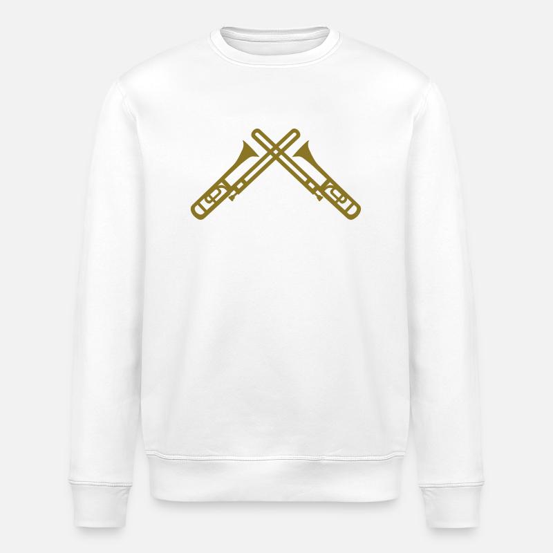 Trombone - Sweat bio ROLLER Stanley/Stella Unisexe - blanc
