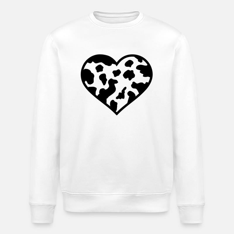 Vache - Sweat bio ROLLER Stanley/Stella Unisexe - blanc