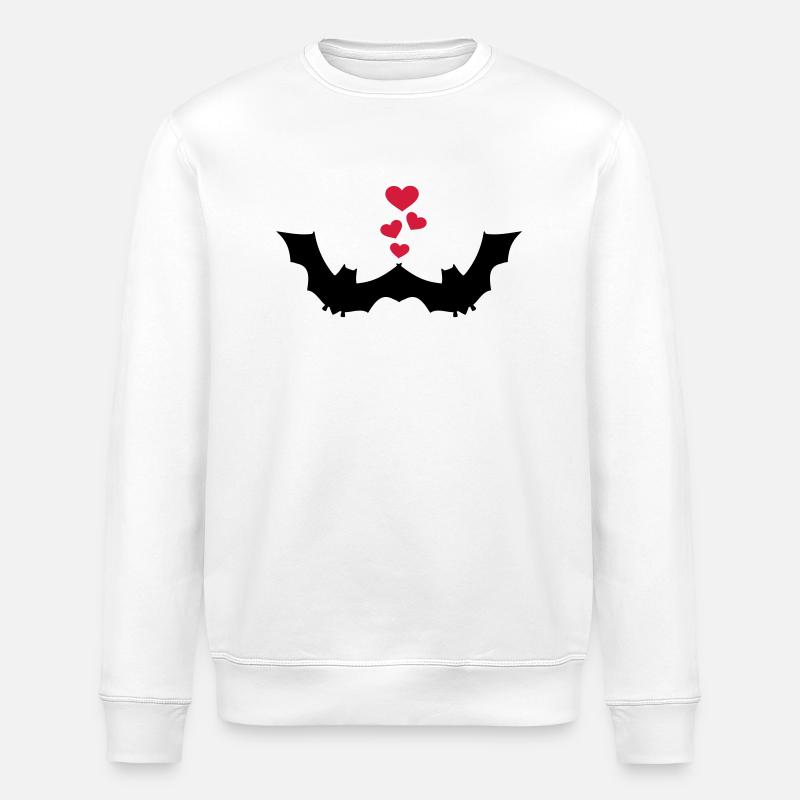 Chauve-souris - Sweat bio ROLLER Stanley/Stella Unisexe - blanc