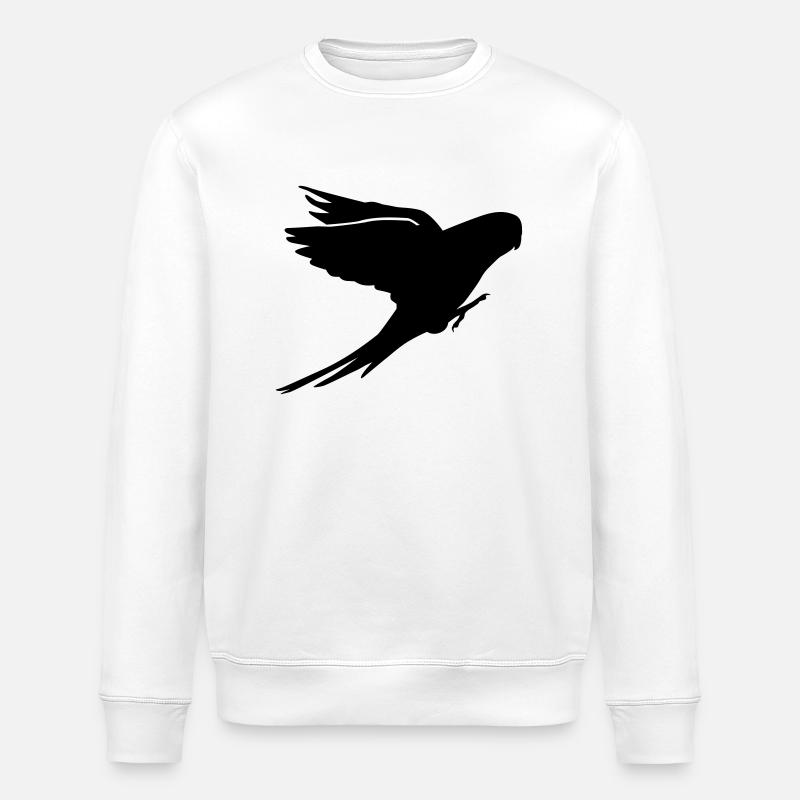 Budgie - Stanley/Stella ROLLER Unisex Organic Sweatshirt - white
