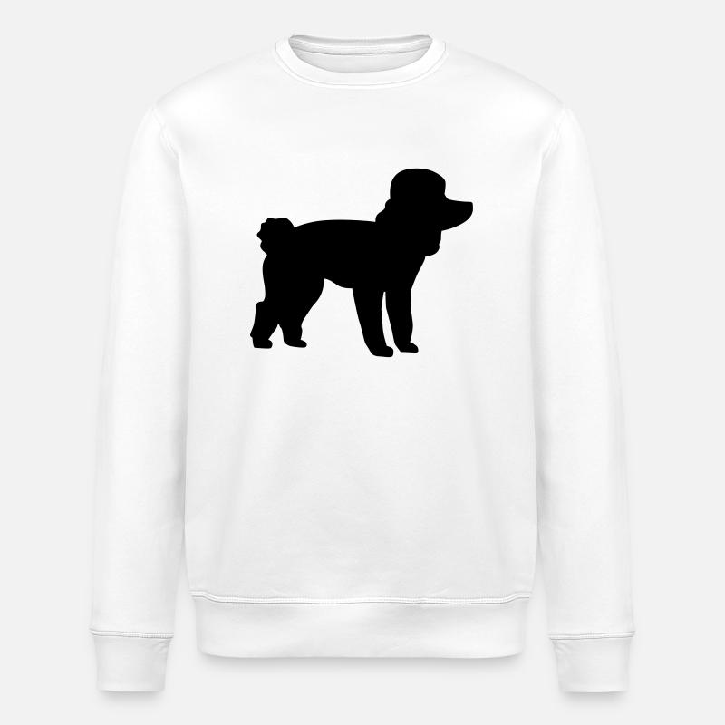 Poodle - Stanley/Stella ROLLER Unisex Organic Sweatshirt - white