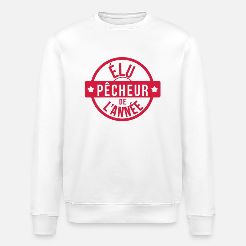 élu Pêcheur de l'année - Stanley/Stella ROLLER Unisex Organic Sweatshirt - white