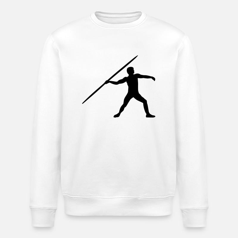Javelin throw - Stanley/Stella ROLLER Unisex Organic Sweatshirt - white