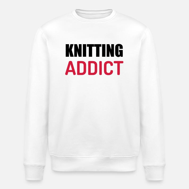 Stricken / stricker / Sticken / mode - Stanley/Stella Unisex Bio-Sweatshirt ROLLER - Weiß