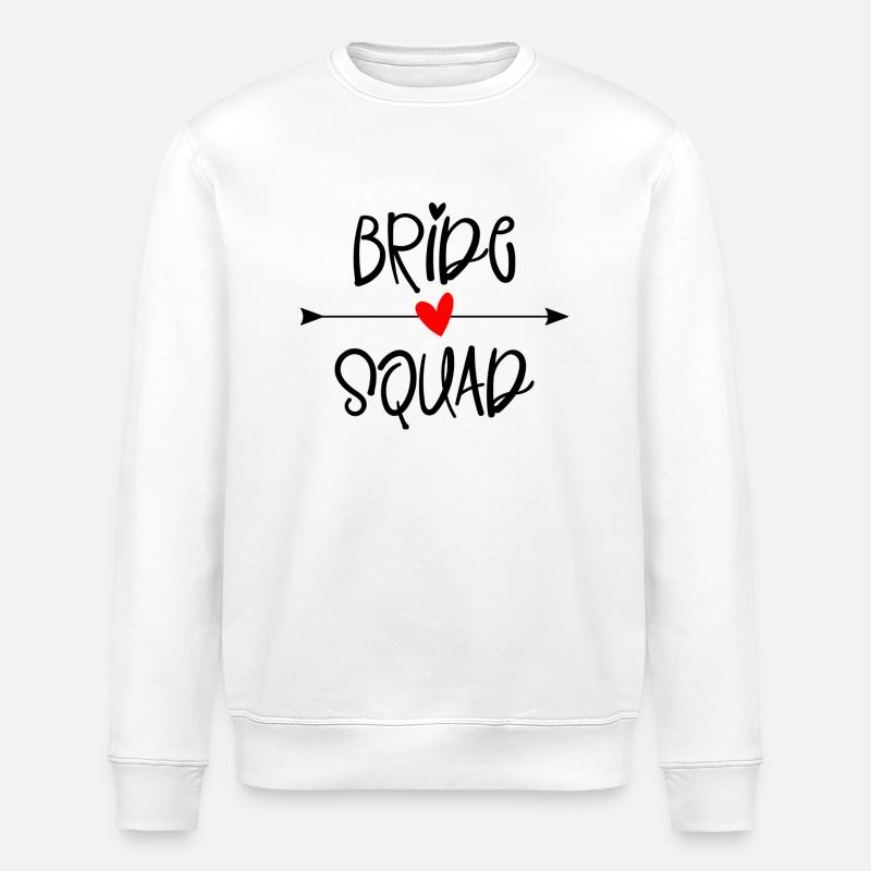 Bride Squad - Stanley/Stella Unisex Bio-Sweatshirt ROLLER - Weiß