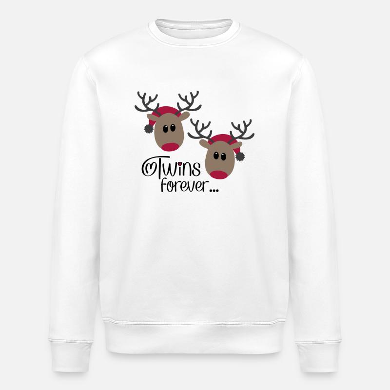 Gémeaux pour toujours - Sweat bio ROLLER Stanley/Stella Unisexe - blanc