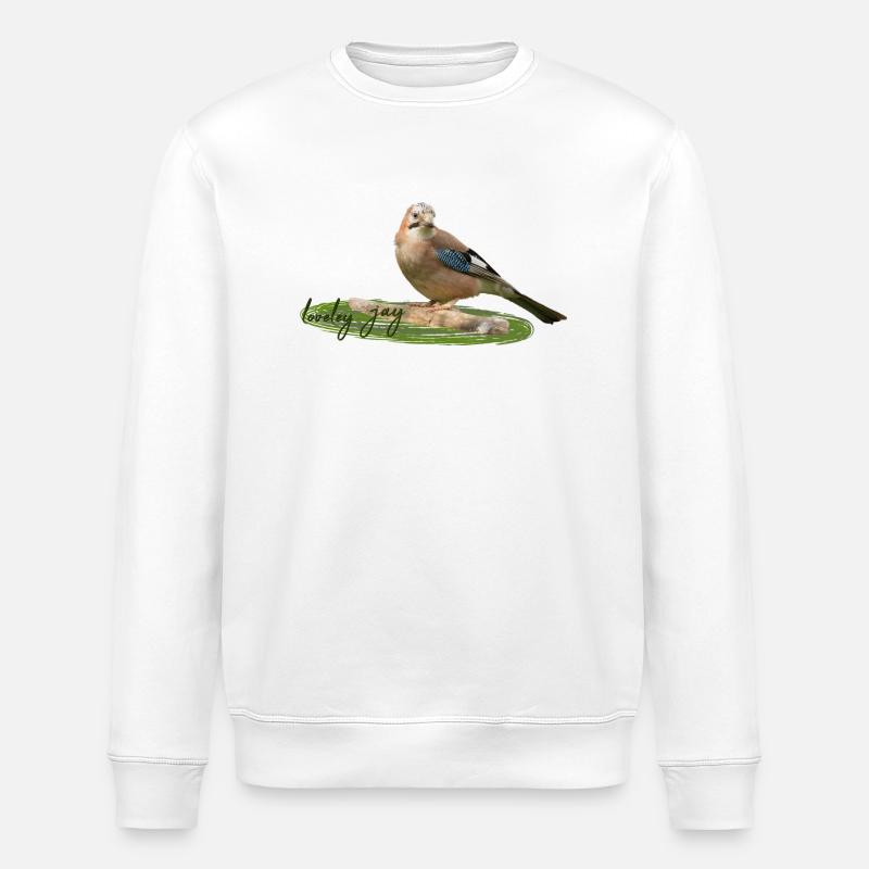 Eichelhäher - Stanley/Stella Unisex Bio-Sweatshirt ROLLER - Weiß