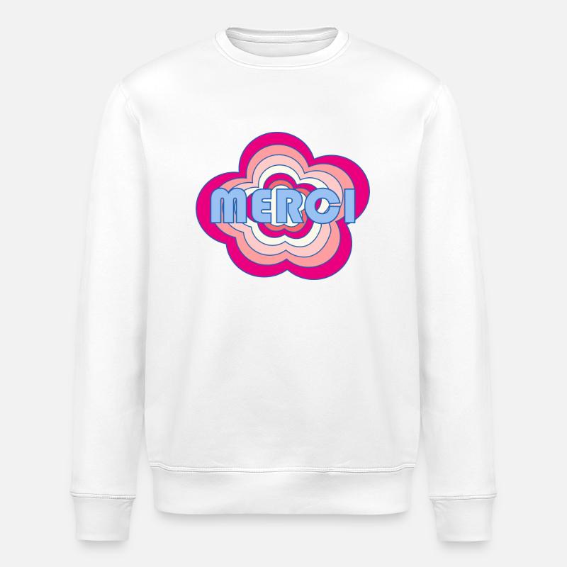 MAÎTRESSE. MAITRE. MERCI. MERCI MAÎTRESSE - Sweat bio ROLLER Stanley/Stella Unisexe - blanc