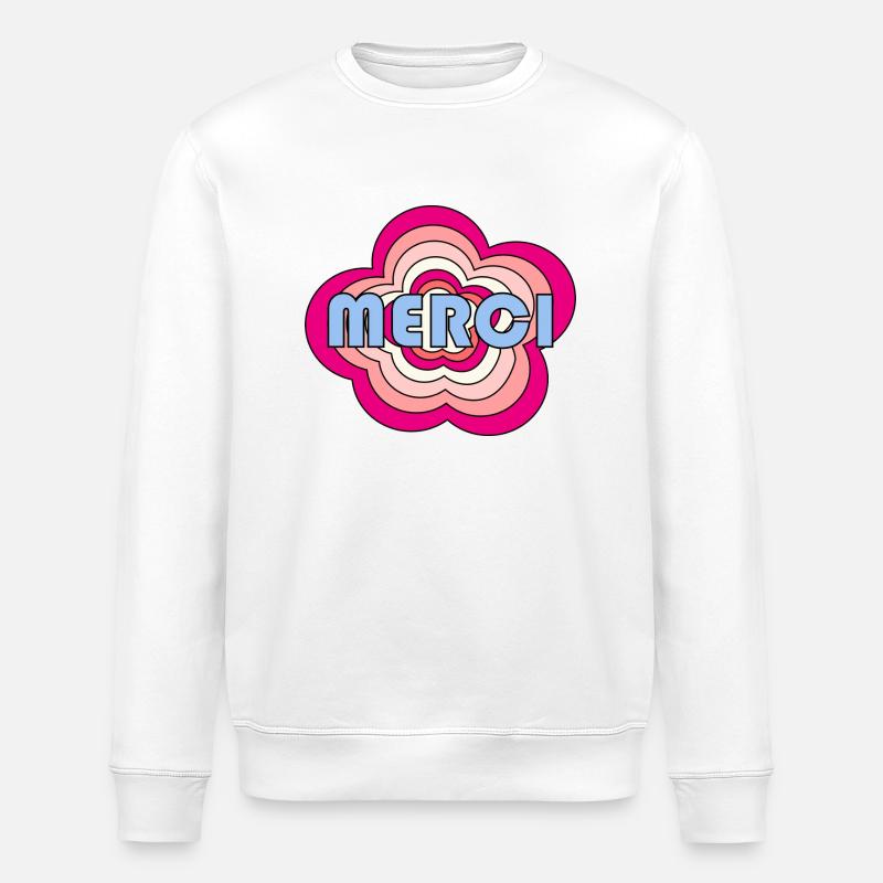 MAÎTRESSE. MAITRE. MERCI. MERCI MAÎTRESSE - Sweat bio ROLLER Stanley/Stella Unisexe - blanc