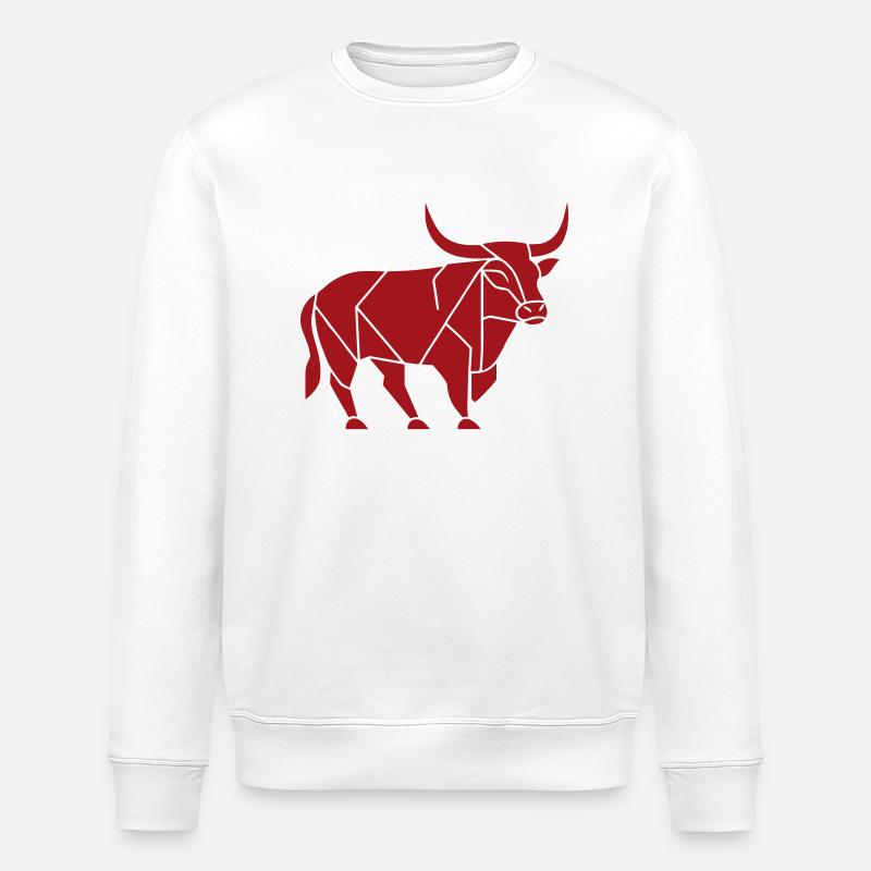 Stier - Stanley/Stella Unisex Bio-Sweatshirt ROLLER - Weiß