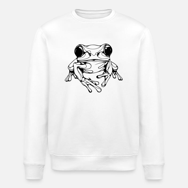 Frosch - Stanley/Stella Unisex Bio-Sweatshirt ROLLER - Weiß