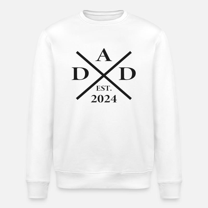 Dad - Daddy - Daddy - Stanley/Stella ROLLER Unisex Organic Sweatshirt - white