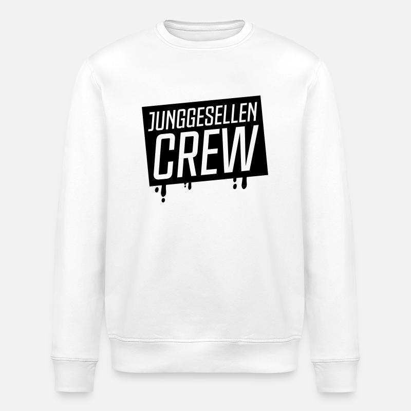 Équipage Bachelor - Sweat bio ROLLER Stanley/Stella Unisexe - blanc