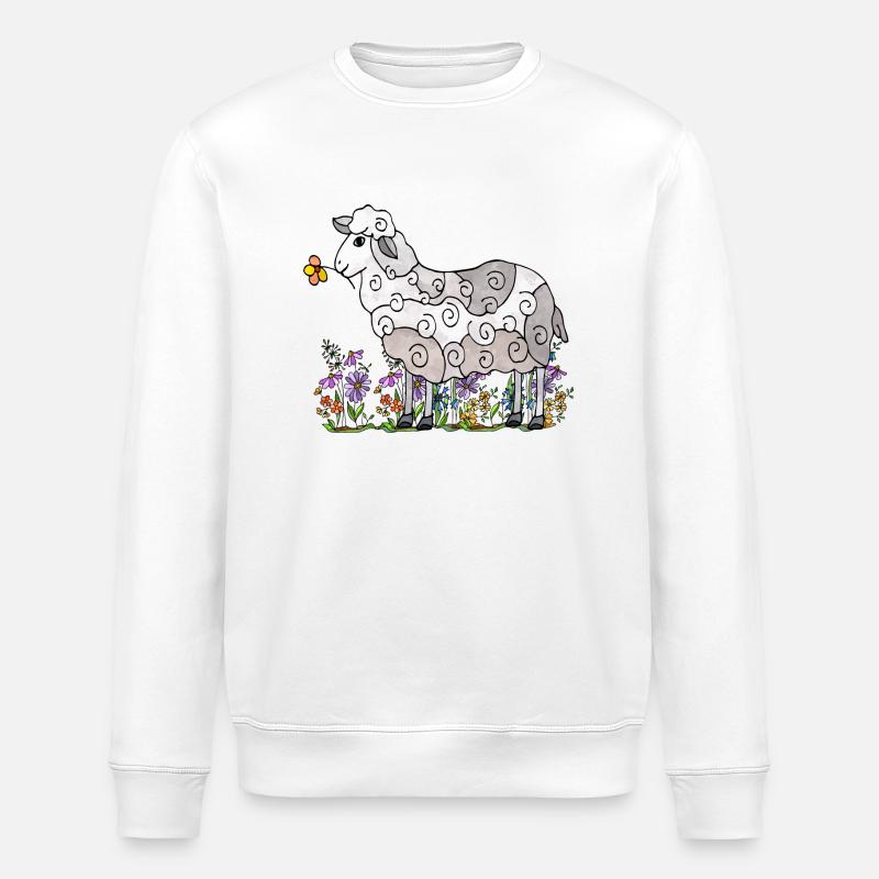 Schaf - Stanley/Stella Unisex Bio-Sweatshirt ROLLER - Weiß