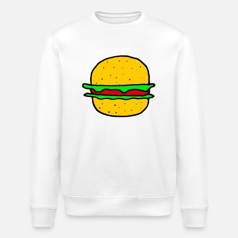 Super hamburger - Sweat bio ROLLER Stanley/Stella Unisexe - blanc