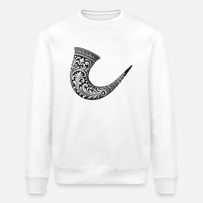 Jagdhorn - Stanley/Stella Unisex Bio-Sweatshirt ROLLER - Weiß