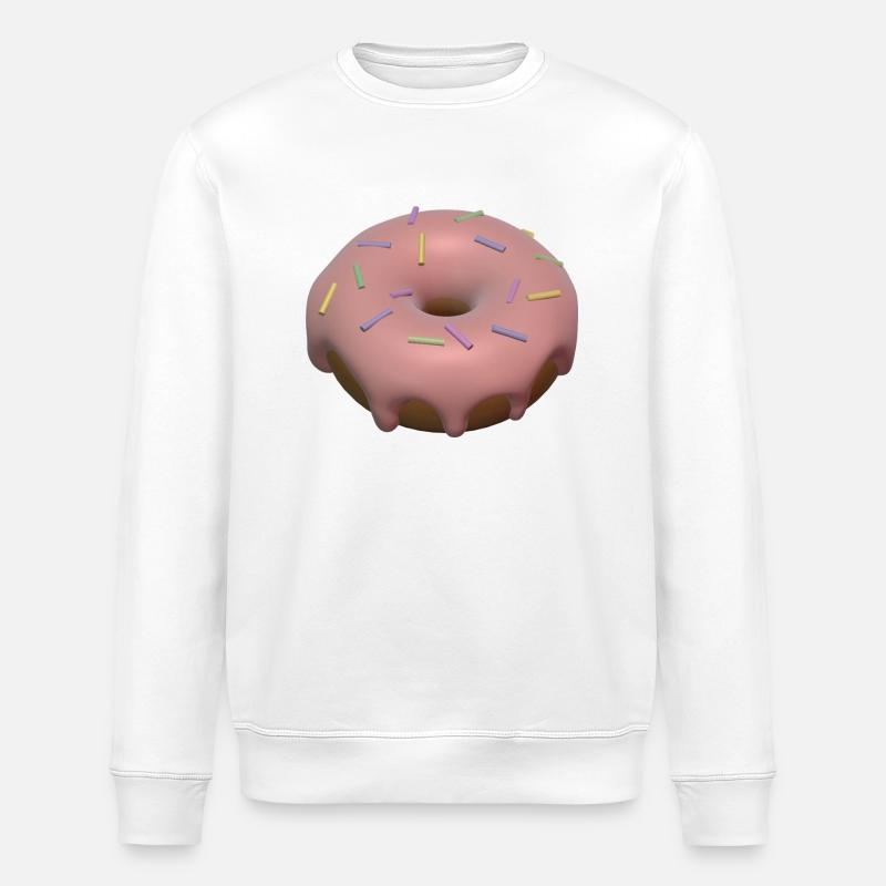 3D-Donut - Stanley/Stella Unisex Bio-Sweatshirt ROLLER - Weiß