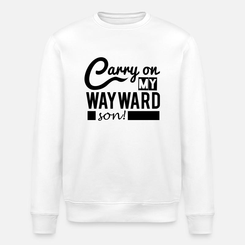 Supernatural: Carry On! - Stanley/Stella Unisex Bio-Sweatshirt ROLLER - Weiß