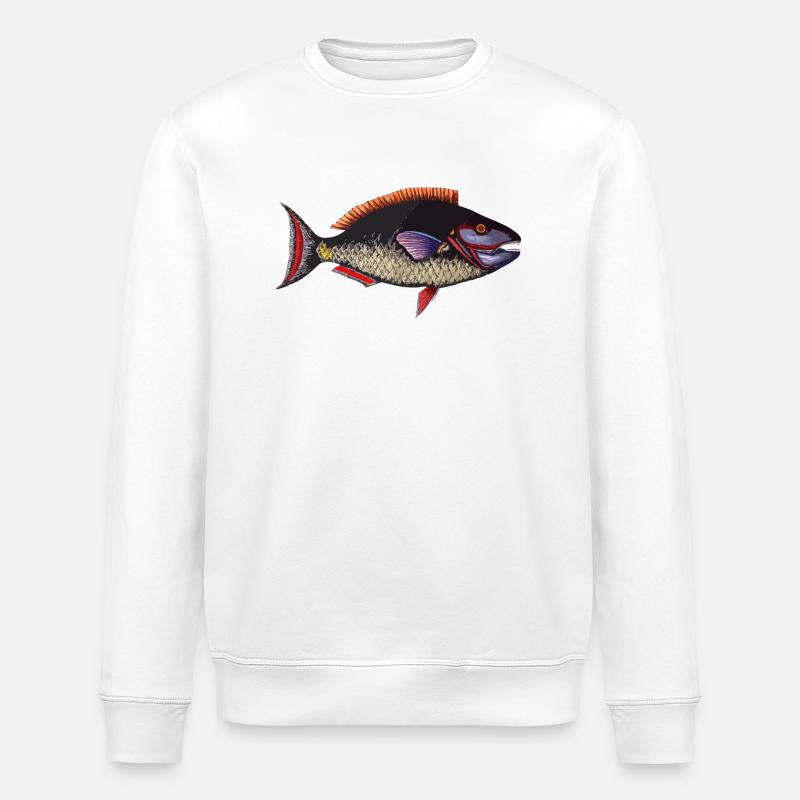 poisson - Sweat bio ROLLER Stanley/Stella Unisexe - blanc