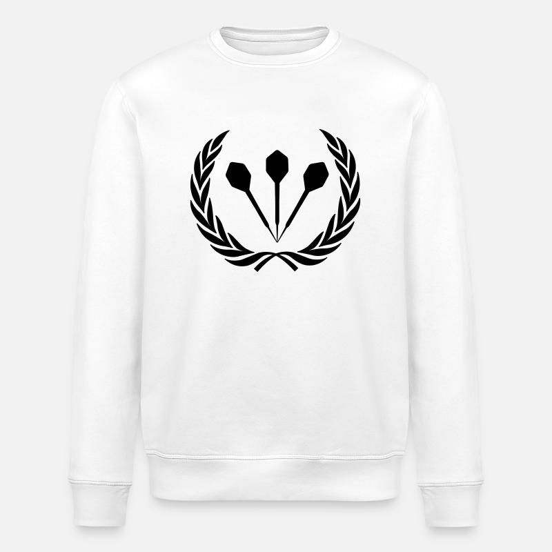 Dart Pfeile Kranz - Stanley/Stella Unisex Bio-Sweatshirt ROLLER - Weiß