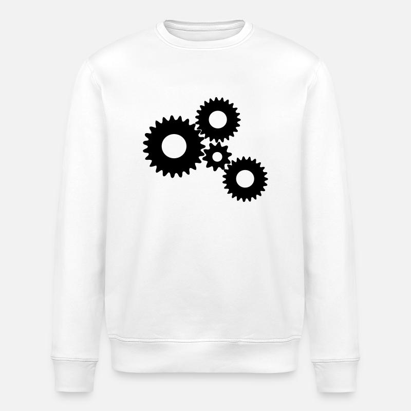Gears / Gear / Gear - Stanley/Stella ROLLER Unisex Organic Sweatshirt - white