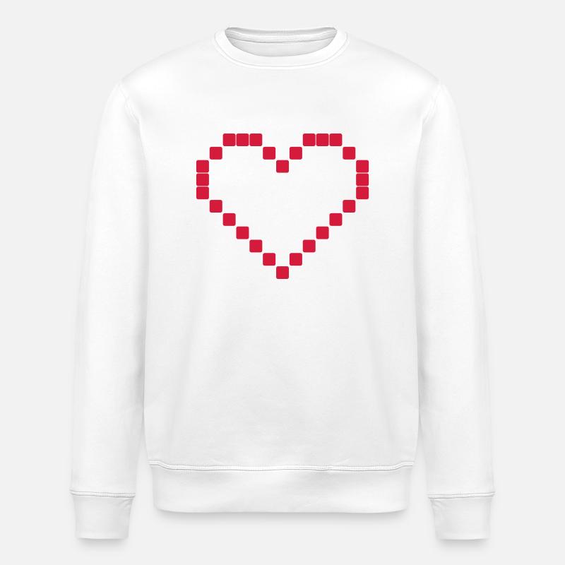 retroherz - Stanley/Stella Unisex Bio-Sweatshirt ROLLER - Weiß