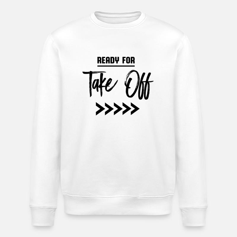 Ready for take off - Stanley/Stella Unisex Bio-Sweatshirt ROLLER - Weiß