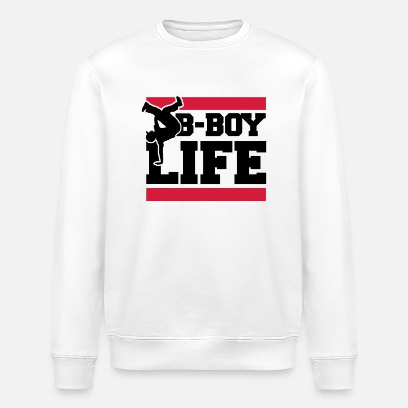 b_boy_life_c2 - Sweat bio ROLLER Stanley/Stella Unisexe - blanc