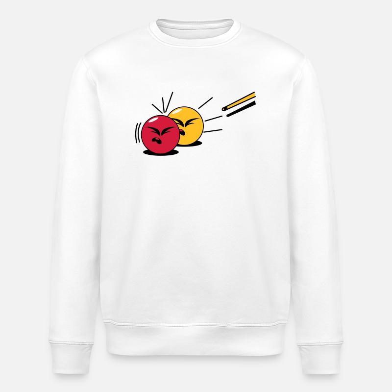 billard - Stanley/Stella ROLLER Unisex Organic Sweatshirt - white