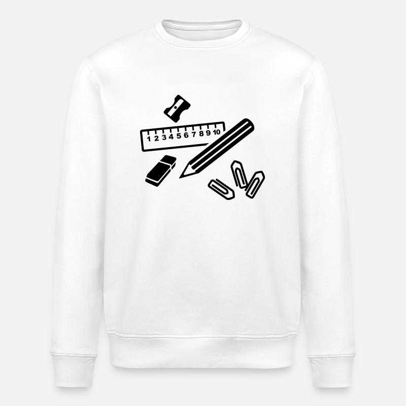 Bureau - Sweat bio ROLLER Stanley/Stella Unisexe - blanc