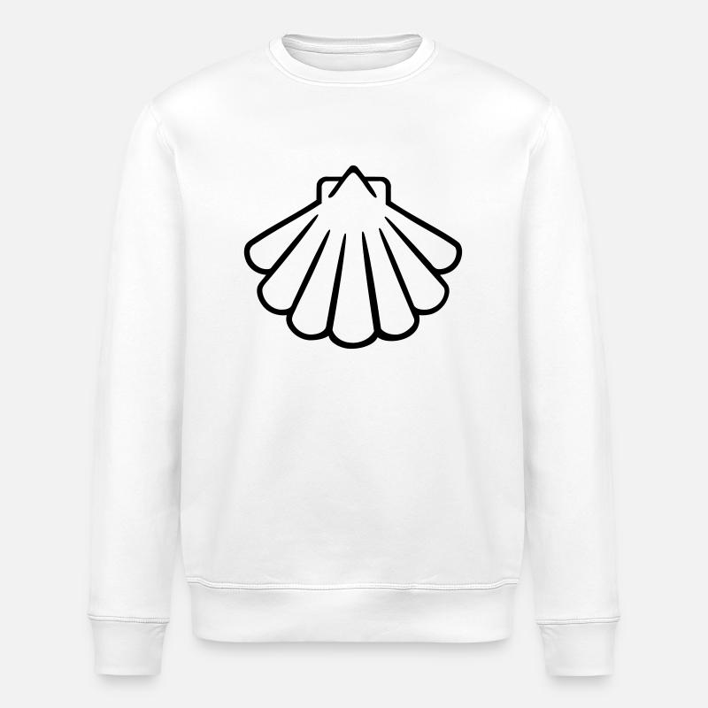Coquillage - Sweat bio ROLLER Stanley/Stella Unisexe - blanc