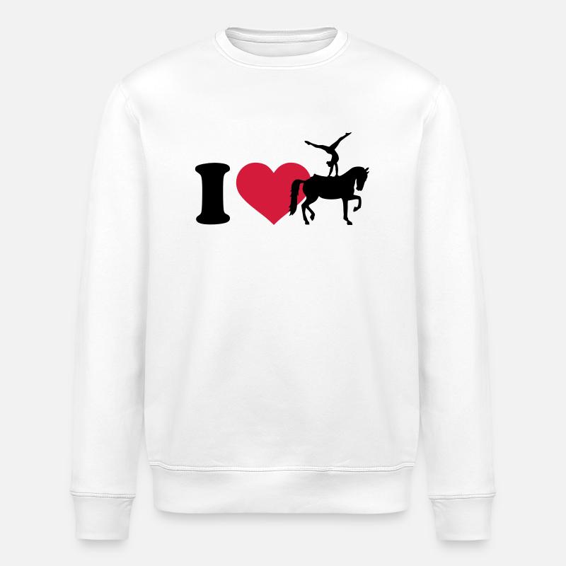 Voltigieren - Stanley/Stella Unisex Bio-Sweatshirt ROLLER - Weiß