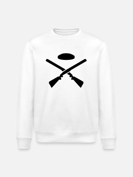 Trap shooting - Stanley/Stella ROLLER Unisex Organic Sweatshirt - white