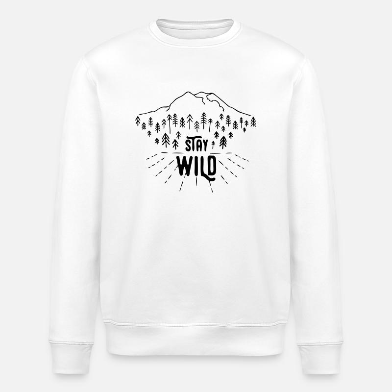 Stay Wild - Sweat bio ROLLER Stanley/Stella Unisexe - blanc