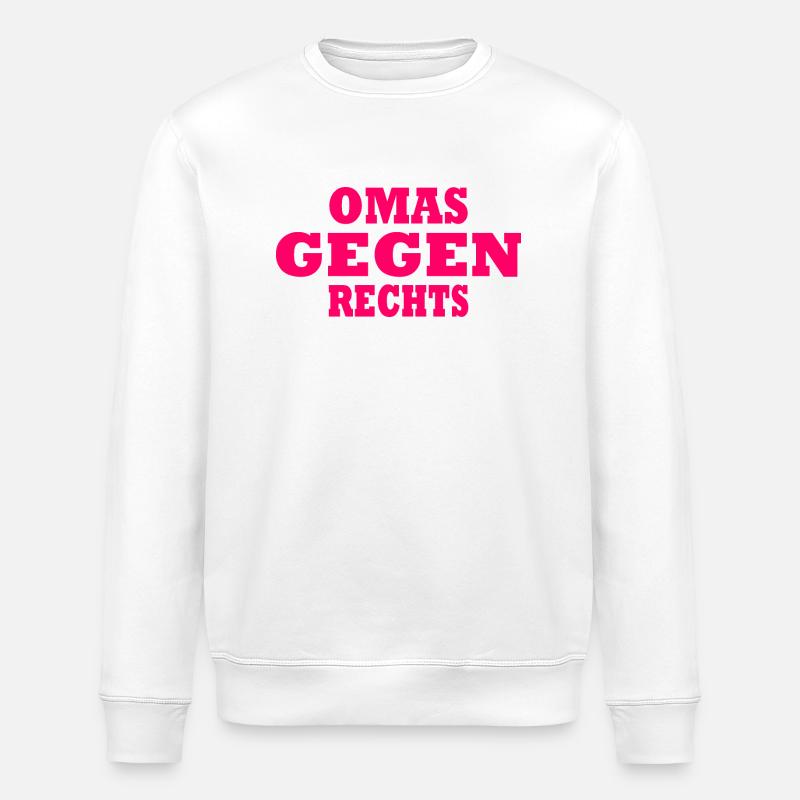 Omas gegen rechts - Stanley/Stella Unisex Bio-Sweatshirt ROLLER - Weiß