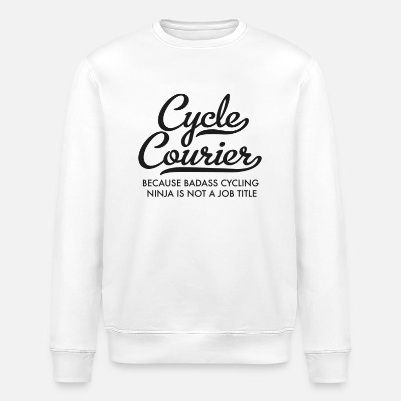 Coursier à vélo - Sweat bio ROLLER Stanley/Stella Unisexe - blanc